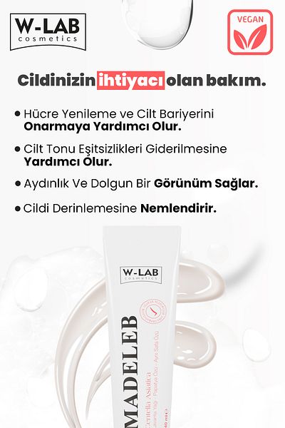 W-Lab Kozmetik Madeleb Cream Color Skin Renewal - Set of 3