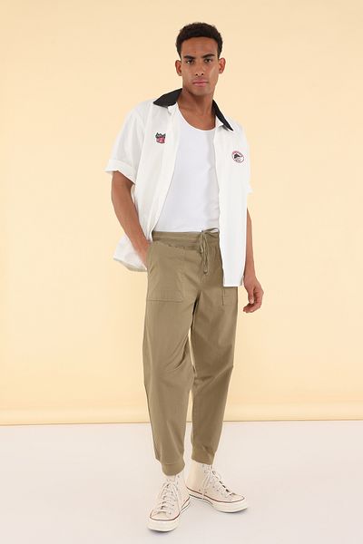 Trendyol Collection Παντελόνι Unisex Mink TMNSS25PL00023