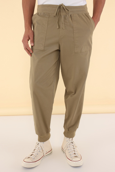 Trendyol Collection Παντελόνι Unisex Mink TMNSS25PL00023