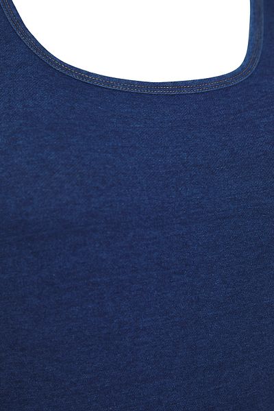Trendyol Curve Ciemnoniebieskie paski dzianinowe body w dużych rozmiarach Tbbss25Cs00001