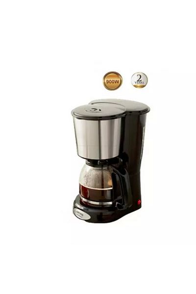 HOME MASTER Home Master 900W Electric Coffee Maker - Black and Silver - HM-928