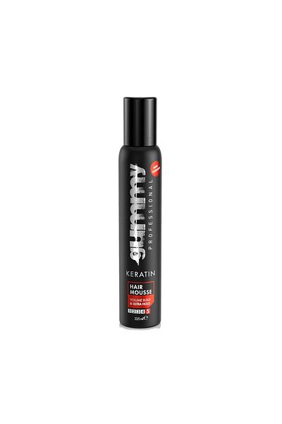 Gummy Keratin Hair Mousse for Extra Thickness and Hold 225ml