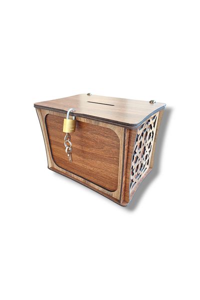 sly Ctr- Piggy Bank - Parabox Wooden Type Box (Cevi̇z-Kemençe5)