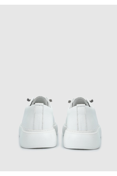 Provoq Beyaz Deri Kadın Sneaker