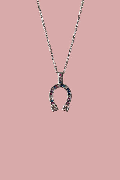 AurorAccessory قلادة فولينتا شوب ذات طابع الحظ من الفولاذ المقاوم للصدأ مع حج...