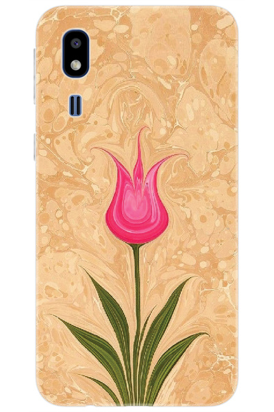 Ceppare Samsung Galaxy A2 Core (SM-A260F) Uyumlu Kılıf Desen Baskılı Silikon Lale Tasarım STK:544 CP-SU0YoNb