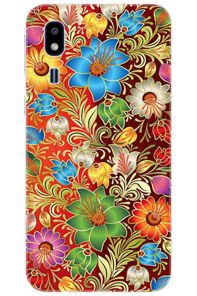 Ceppare Samsung Galaxy A2 Core (SM-A260F) Uyumlu Kılıf Desenli Silikon Çiçekler Serisi STK:532 CP-pzZXg9W