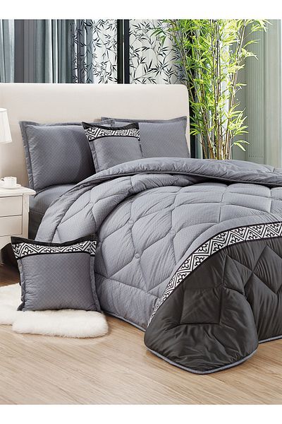 Generic Comforter Set 4 Piece Single Size Elegant Bedspread Lightweight Comforter Duvet included