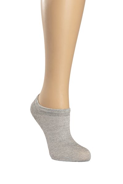 SUWEN Chic Lurex Sneaker Socks