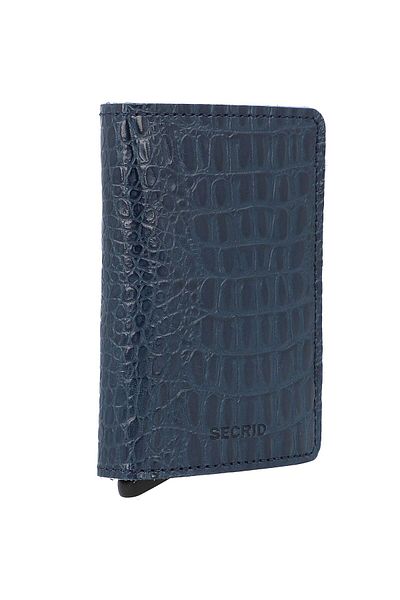 Secrid Portofel Slimwallet Nile pentru carduri de credit, piele RFID, 6,5 cm