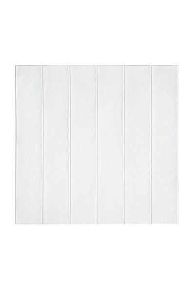 Flippy Set 10 Placi Tapet 3D Flippy 70x70 cm 3 mm Rasina Tip Placi Lemn 4.9 mp Alb