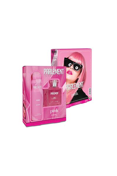Parlement Kozmetik Pink Set Parfum Femei 50 ml 150 ml Cadou Deo
