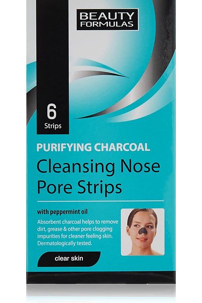 BEAUTY FORMULAS Purifying Charcoal Deep Cleansing Nose Pore Strips 6pcs