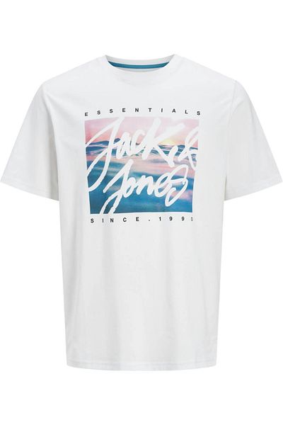 Jack & Jones Tricou JACK &JONES Colton Photoprint - 12268438-White