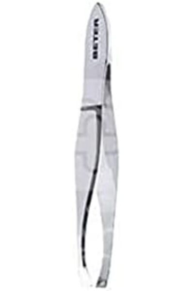 Beter ملقط شعر مطلي بالكروم برأس السلطعون | إزالة الشعر بدقة | 9.3 سم