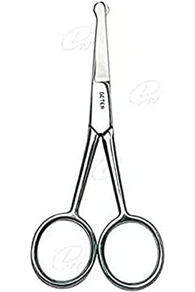 Beter Blunt Point Curved Scissors | For Nose & Ear Hair Grooming | Stainless Steel Head | 10.4 Cm
