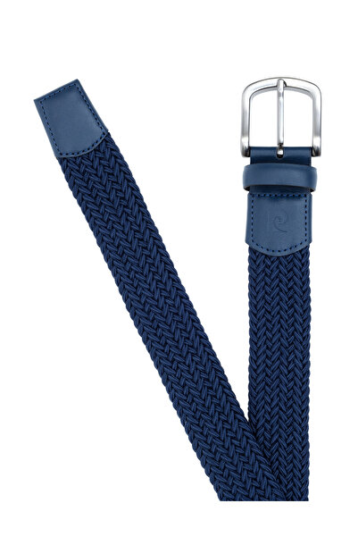 Pierre Cardin Navy Blue Knitted Belt 50312982-Vr033