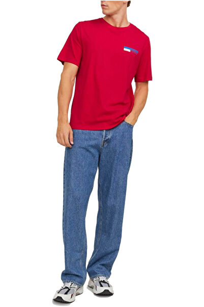 Jack & Jones Tricou JACK &JONES Corp Logo Small Print - 12233999-True Red SP