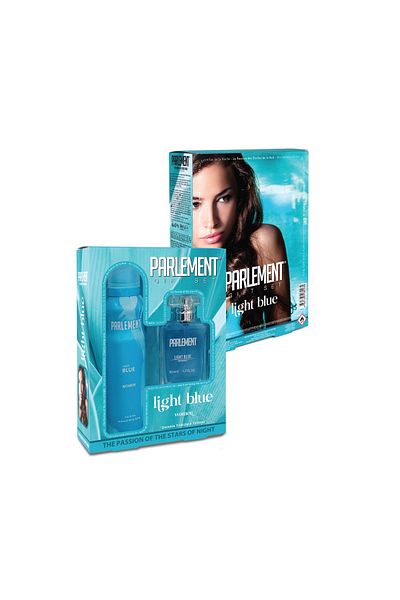 Parlement Kozmetik Light Blue Women's Parfum Set 50 ml 150 ml Deo Gift