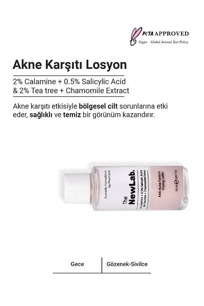 The NewLab Anti-Acne Lotion (2% CALAMINE 0.5% SALICYLIC ACID 3% TEA TREE/CHAMOMILE/SALIX ALBA EXTRACT)