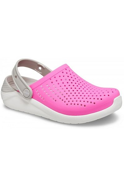 Crocs Saboti Kids' Literide Clog - Electric Pink/white