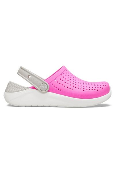 Crocs Saboti Kids' Literide Clog - Electric Pink/white