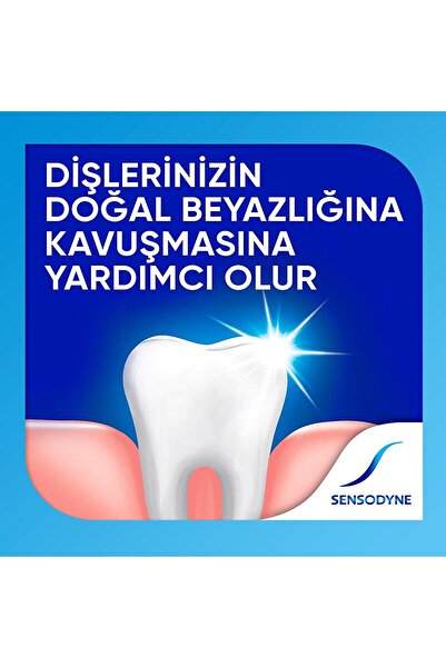 Sensodyne Beyazlatıcı Diş Macunu 75ml x 2 Adet + Diş Eti Bakımı Fırça