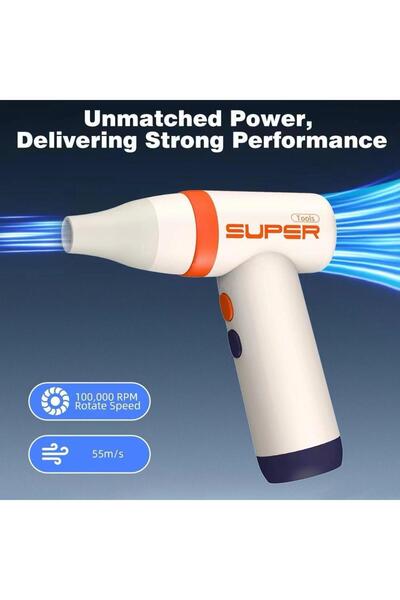 Inovaxis Mini Turbo Jet Fan Üfleyici Bahçe Mangal Araba Kurulama Kullanım