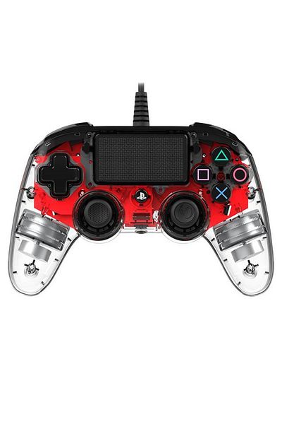 Nacon Nacon Wired compact Controller PS4 - Clear Red