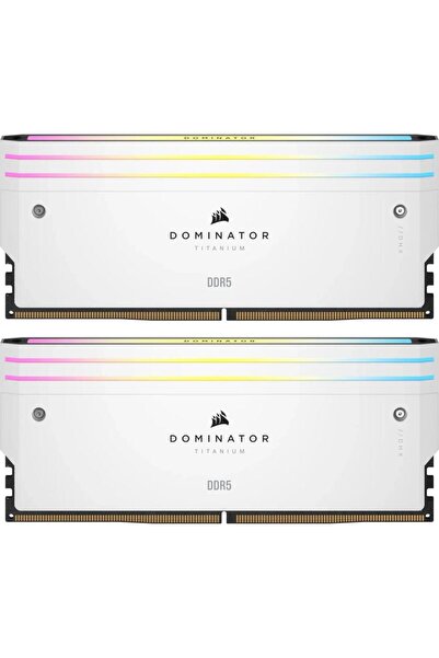 Corsair DOMINATOR TITANIUM RGB DDR5 RAM 32GB (2x16GB) 6400MHz'e kadar CL32 In...