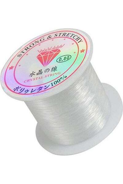 HALAMODO Jewelry Cord Elastic Bracelet Rope Crystal Beading Cord 5 x 5 x 4cm