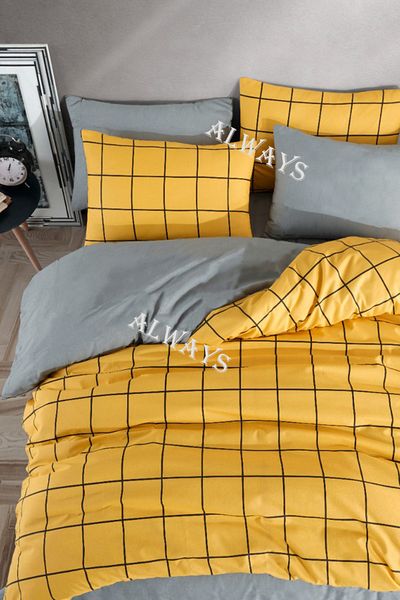 Always Double Sided Single Duvet Cover Set with Elastic Sheets