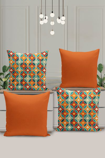 Filamente 4-Piece Digital Printing Geometrically Designed Outward Climbing Cases after Contamination
