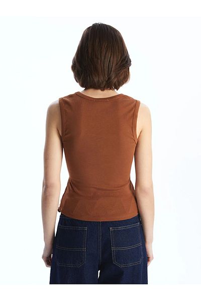 LC Waikiki Γυναικείο εσώρουχο LCW Vision Brown V-Neck