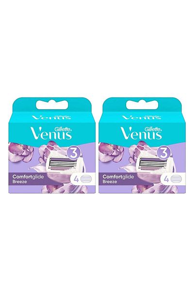 Gillette Venus Breeze Replacement Women's Shaving Blade 8 Pieces (4x2)