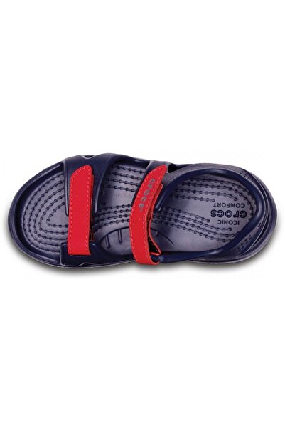 Crocs Sandale swiftwater river sandal kids - navy/flame