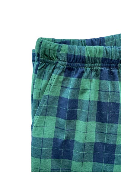 FORMO Erkek Haki Ekose %100 Pamuk Yüksek Kalite Rahat Pijama Altı