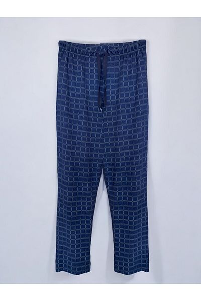 FORMO Ανδρικό Navy Blue 100% βαμβακερό άνετο πάτο πιτζάμα υψηλής ποιότητας