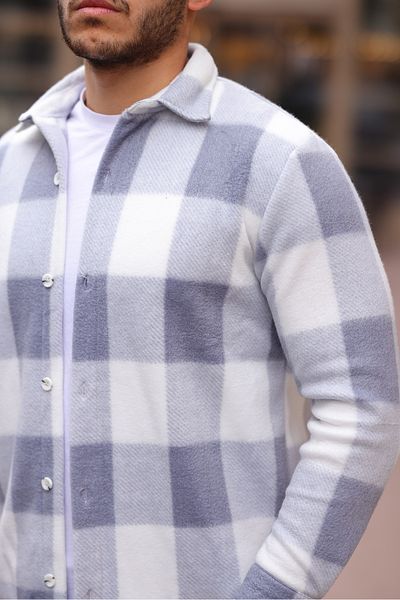 comstar Ανδρικό πουκάμισο με τετράγωνο σχέδιο Fleece Comfortable Fit
