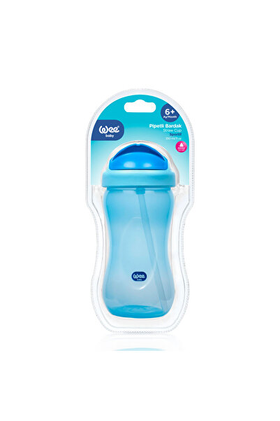 Wee Baby Pipetli Bardak 350 ml - Mavi