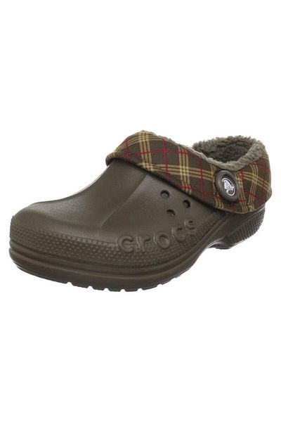 Crocs Saboti Crocs Blitzen Winter Plaid Kids 32-33 EU - J1 US Maro - Chocolate