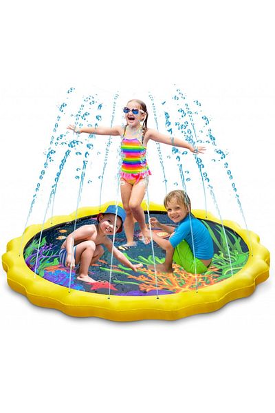 Keten Children's Pool With Sprinkler, Pvc, Multicolor, 170 Cm