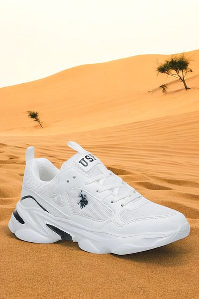 U.S. Polo Assn. A 1999004   Tenis casual alb pentru femei