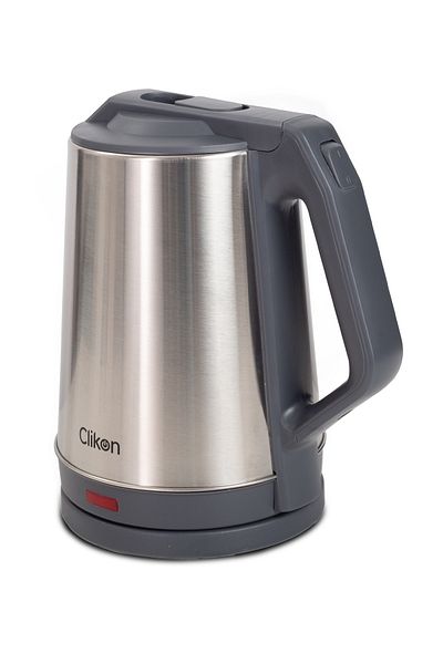 CLIKON 1500W, 2L stainless steel kettle, fast boiling, durable & efficient, sleek design.
