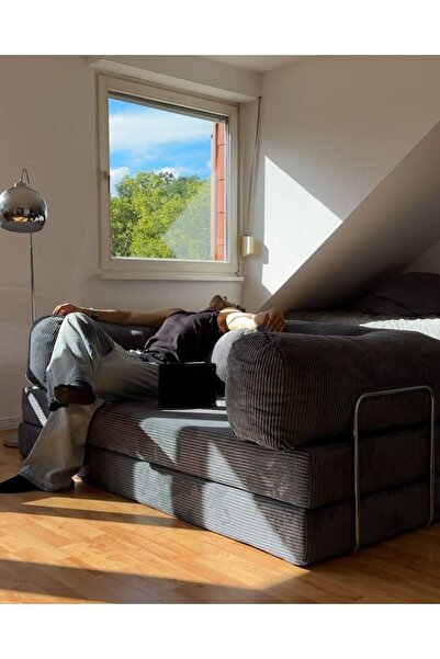 LUEN HOME Cozyy - Yatak Olabilen Aktivite Koltuğu 100x200 22DNSSÜNGER Anrasit...