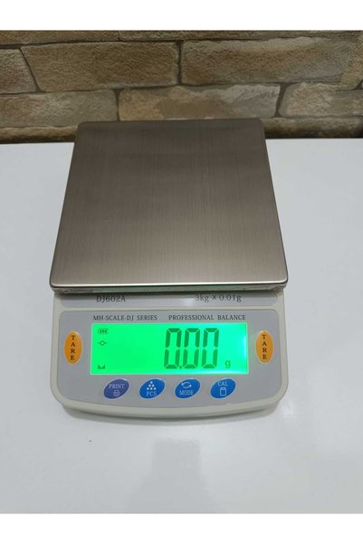 scale 3 Kg Kapasiteli-0.01 gr Hassas Kuyumcu Laboratuvar Terazisi-Profesyonel...