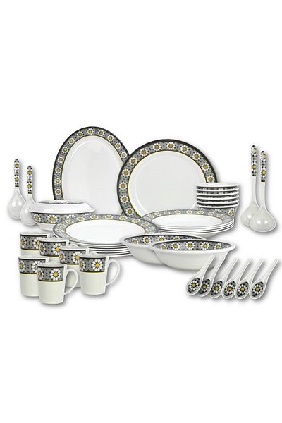 Melrich 38 Pcs Melamine Dinner Set Dishwasher And Freezer Safe Durable And Strong