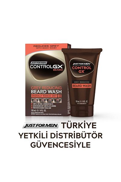 Just For Men Control Gx Gray Reducing Beard Mustache Wash Shampoo