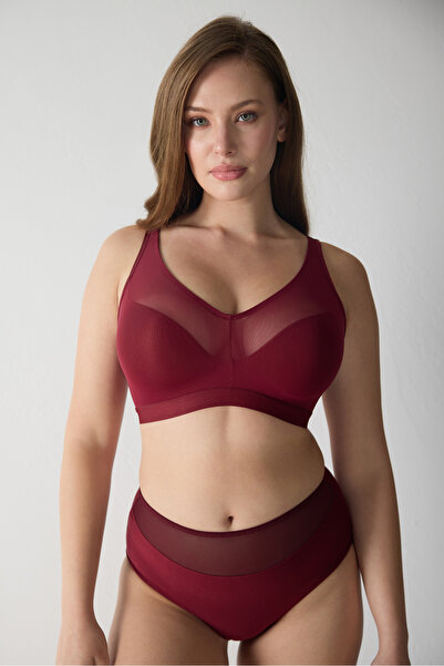 Magic Form Tulle Unwired Semi-Supporting Gathering Bra