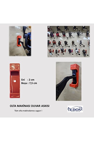 ALDOS Olta Makinesi Duvar Askısı, Aparatı, 5'li, Tüm Makinelere Uyumlu, Tek V...